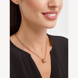 Dây Chuyền Bvlgari Serpenti Viper Vàng Hồng 18K Kim Cương Tự Nhiên Nhập Khẩu 41-43cm (4)