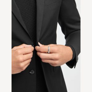 Nhẫn Cưới Bvlgari Serpenti Viper Chế Tác Hong Kong Vàng Trắng 18K Bản Lớn (2)