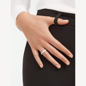 Nhẫn Cưới Bvlgari Serpenti Viper Chế Tác Hong Kong Vàng Trắng 18K Bản Lớn (2)