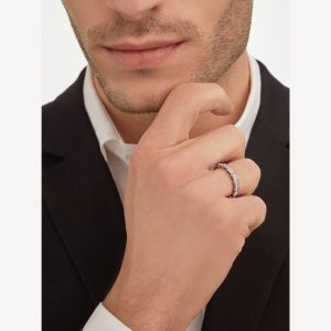 Nhẫn Kim Cương Bvlgari Serpenti Viper Rắn Chế Tác Vàng Ý 18K Nhập Khẩu