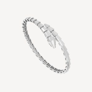 Vòng Tay Serpenti Viper Chế Tác Hong Kong Vàng Trắng 18K AU750 (3)