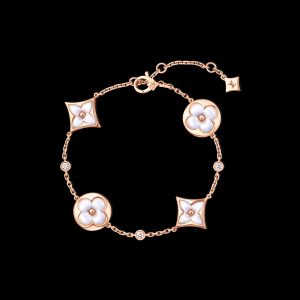 Lắc Tay Louis Vuitton Color Blossom BB Chế Tác Vàng Hồng 18K 3 Viên Kim Cương Tự Nhiên (2)