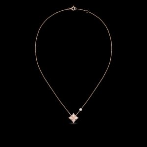 Vòng Cổ Louis Vuitton Color Blossom Star BB Chế Tác Vàng Hồng 18K 1 Viên Kim Cương 41cm (1)