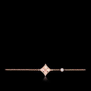 Vòng Tay Louis Vuitton Color Blossom Star BB Chế Tác Vàng Hồng 18K 1 Viên Kim Cương 17,5cm (3)