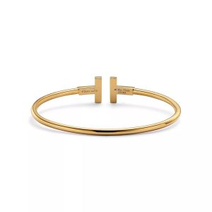 Lắc Tay Tiffany & Co T Chế Tác Vàng 18K Đính Kim Cương Thiên Nhiên Nhập Khẩu (1)