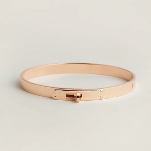 Lắc Tay Hermes Kelly Chế Tác Vàng Hồng 18K Nhập Khẩu Hong Kong (2)