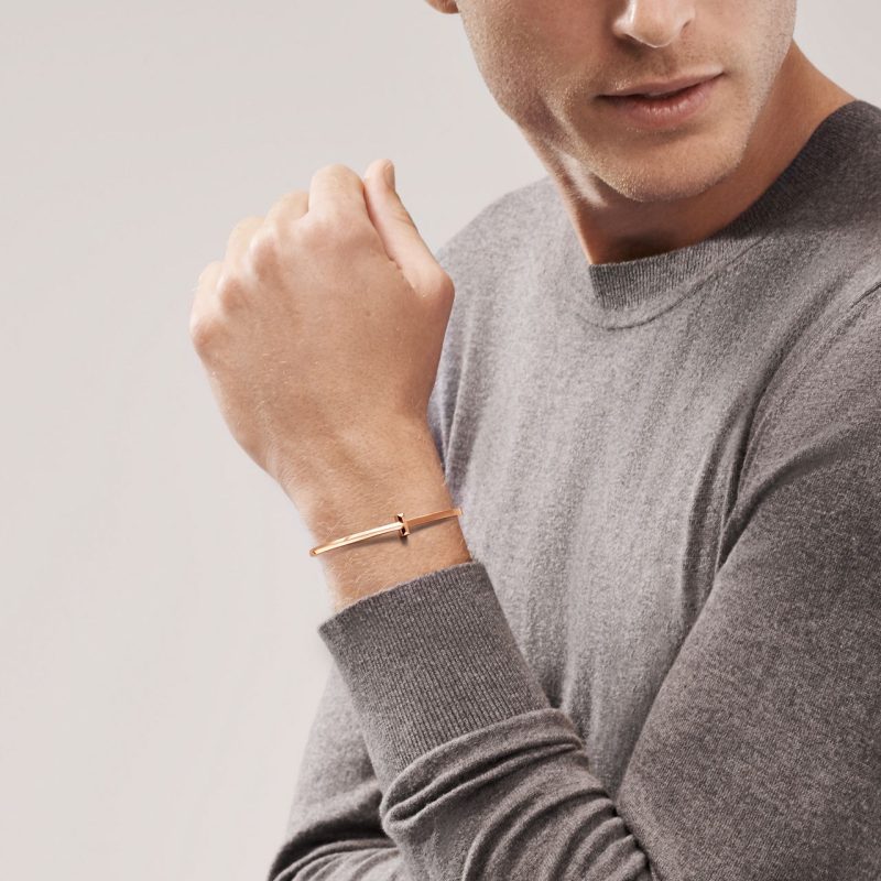 Lắc Tay Tiffany T T1 Narrow Hinged Bangle Vàng 18K Chế Tác Hong Kong (12)