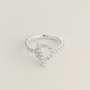 Nhẫn Hermes Finesse Chế Tác Vàng 18K Trắng Kim Cương Thiên Nhiên Nhập Khẩu (2)