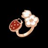 Nhẫn Van Cleef & Apels Lucky Spring Between the Finger Chế Tác Vàng 18K AU750 (2)