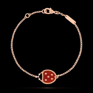 Vòng Tay Van Cleef & Apels Lucky Spring Closed Wings Ladybug Chế Tác Hong Kong 17,5cm (1)
