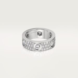 Nhẫn Cartier Love Classic Model Paved Đính Full Kim Cương Tự Nhiên Vàng 18K (7)