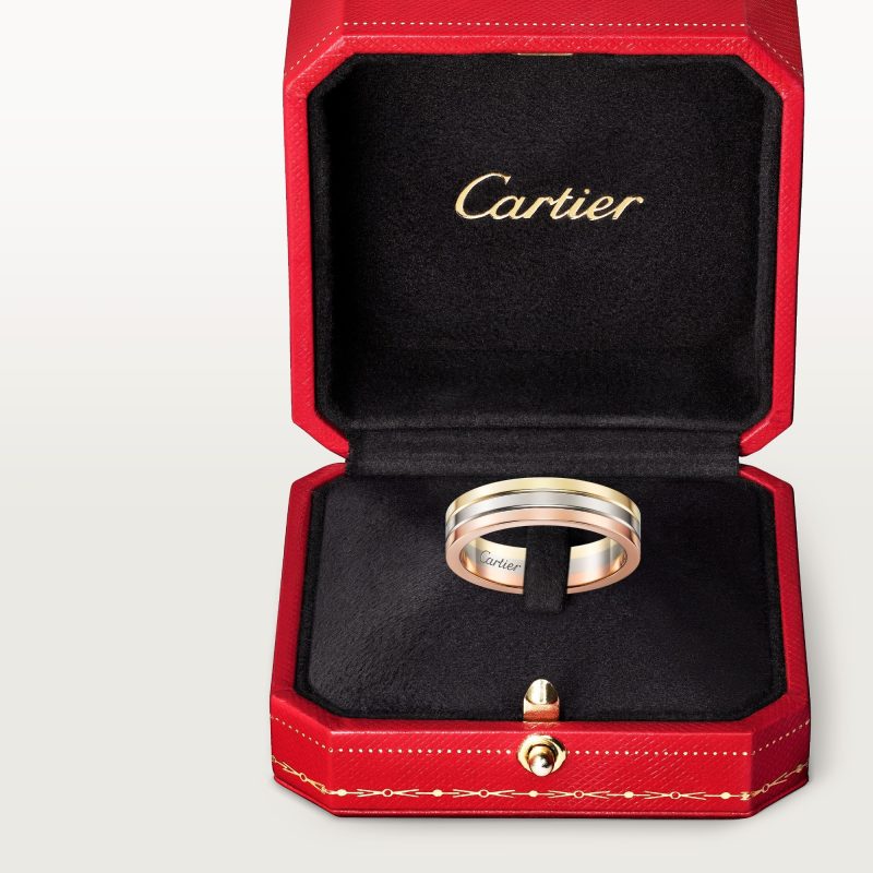 Nhẫn Cartier Vendome Louis Chế Tác Vàng 18K Nhập Khẩu Hong Kong 4,8mm (6)