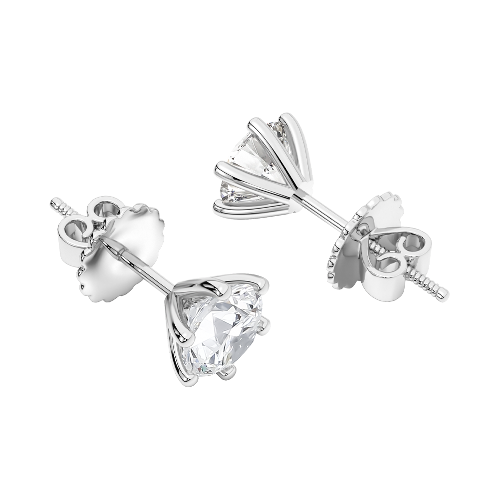 Vỏ Bông Tai Kim Cương Thiên Nhiên 18K Nữ Tuỳ Chỉnh Viên Chủ - ME25002 (1) Vỏ Bông Tai Kim Cương Thiên Nhiên 18K Nữ Tuỳ Chỉnh Viên Chủ - ME25002